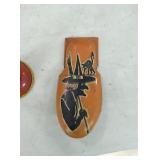 Vintage halloween clicker and horn
