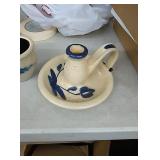 2 piece Shadow Lawn Pottery Wisconsin 2001