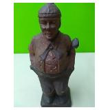 Unique wood figurine  approx 10" tall