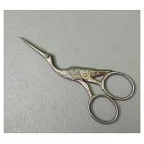 Vintage German stork scissors