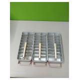 3 vintage ice cube trays- quickube