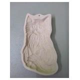 Ceramic cat mold 6"
