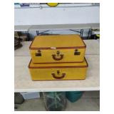Vintage 2 Pc Suitcase Set