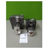 Crown and Rose hand cast pewter vase and bud