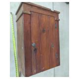 Vintage Wood Wall Cabinet. 33"Long 19"wide 3