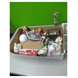 Misc cat figurines and decor