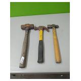 3 different type hammers