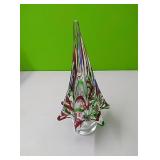 Murano approx 10" Christmas tree...pretty