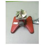 Two vintage metal lawn sprinklers