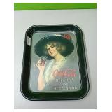 Vintage Coca Cola metal tray 13"×10.5