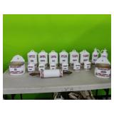 Vintage 17pc  Czech. Cannister Set including