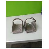 Pair of vintage heavy metal stirrups??