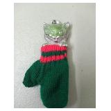 Lenox pewter anti-tarnish cat in mitten ornament