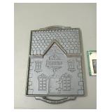 Cast iron gingerbread house mold....John Wright