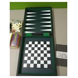 DRS Technology game set....backgammon, cribbage,