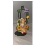 Swinging girl angel decorative piece