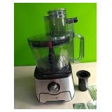 Premium stainless steel food processor with blade