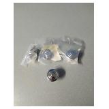 4 new silver drawer or cabinet knobs with screws