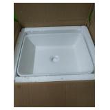 Ceramic vessel vanity sink approx 19"×14.5"