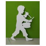 Wooden little drummer boy nativity scene piece
