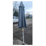 Hand crank , tilting Patio Umbrella, green