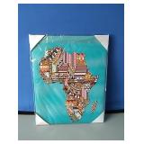 New Africa canvas wall art 16" × 20"