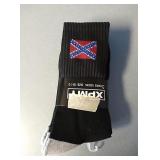 3 new pairs of confedarate flag socks...size