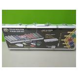 New Texas Hold-em poker chip set in heavy duty