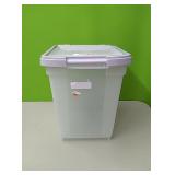 Storage container with lid and wheels....approx