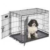 New double door folding pet crate