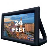 24ft blow up movie screen appears to have been