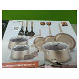 New nutrichef 14 piece pan set- nonstick- all