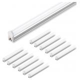 12 New  Single Fixture T5 LED Lights, 4ft, Plug