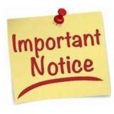 **NOTICE**IMPORTANT**PLEASE READ**