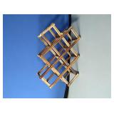 New 10 bottle folding wine rack