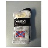 3 new pair of confederate flag socks....shoe size
