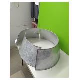 New galvanized Christmas tree collar approx 10.5"