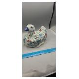 Handpainted Stoneware Pottery Duck
