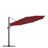 10 ft Le Conte cantilever umbrella red/burgundy