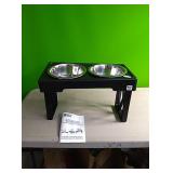 Designer Diner adjustable dog feeder