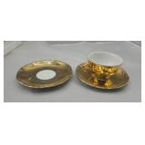 tirschenreuth bavaria china gold painted Cupnand
