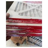4   20x20x1 Furnace Filters.  Bent on top