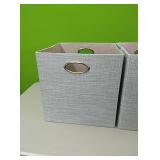 2 new fabric storage cubes...approx 12"×12"×12