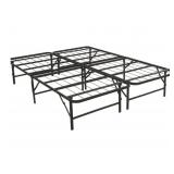 NewQueen Size Deluxe Raised Metal Platform Frame