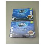 2 boxes of Tetley classic black tea.....100 bags