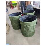 New Set of 3 of Collapsible Trash Cans