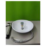 Brand New 16"  Vestle Sink& Faucet, Drain,&