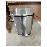 New Stainless Steel Trash Can with Step to open