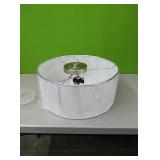 New large 3 bulb ceiling light with white shade