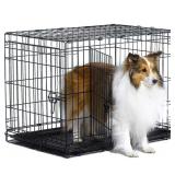 New  30" Double Door Folding Metal Dog Crate,
